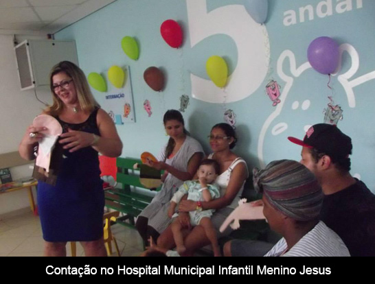 Contação no Hospital Municipal Infantil Menino Jesus